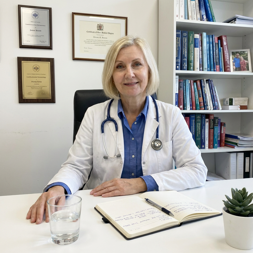 Dr. Sarah Elspeth Vane, board-certified dermatologist